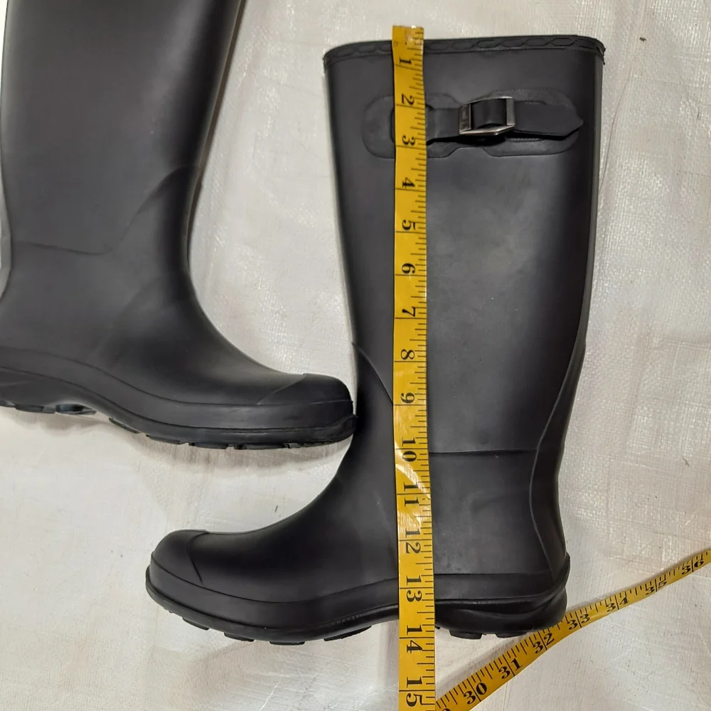 Kamik Black Olivia Tall Rubber Rain Boots